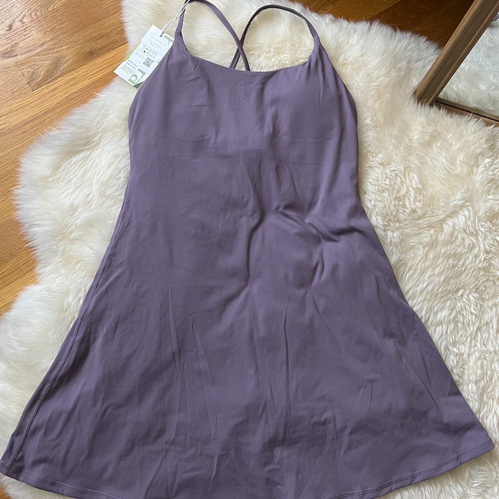 HALARA Lavender Purple Sleeveless Bodysuit Dress